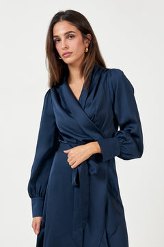 Iza Midi Dress - Blue