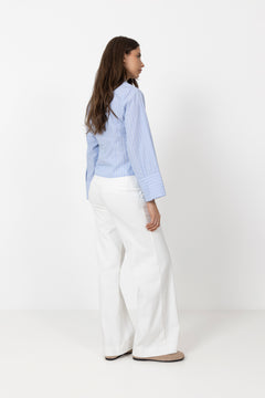 Rosa Stripe Shirt - Light Blue