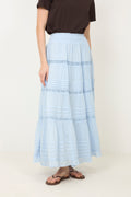 Felicia S Voile Skirt - Ljusblå