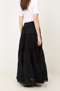 Neo Noir Felicia S Voile Skirt - Svart