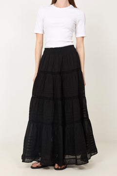 Felicia S Voile Skirt - Black