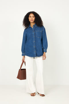 Alex Shirt - Washed Dark Blue