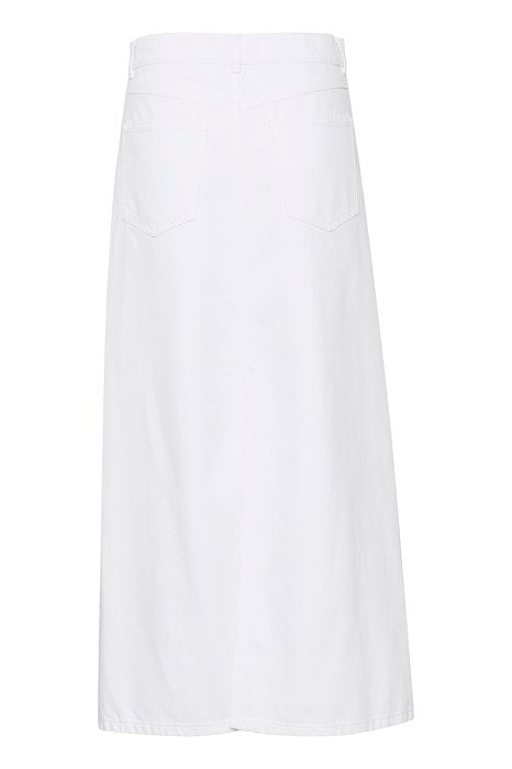 MilyGZ Hw Long Skirt - White Wash