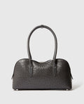 Ryder Ostrich Shoulder Bag - Slate
