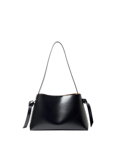 Stella Medium Leather Bag - Black