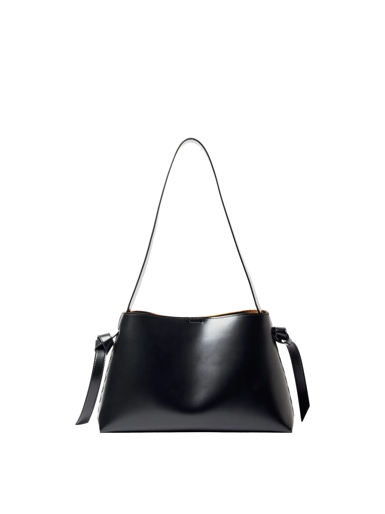 Stella Medium Leather Bag - Black