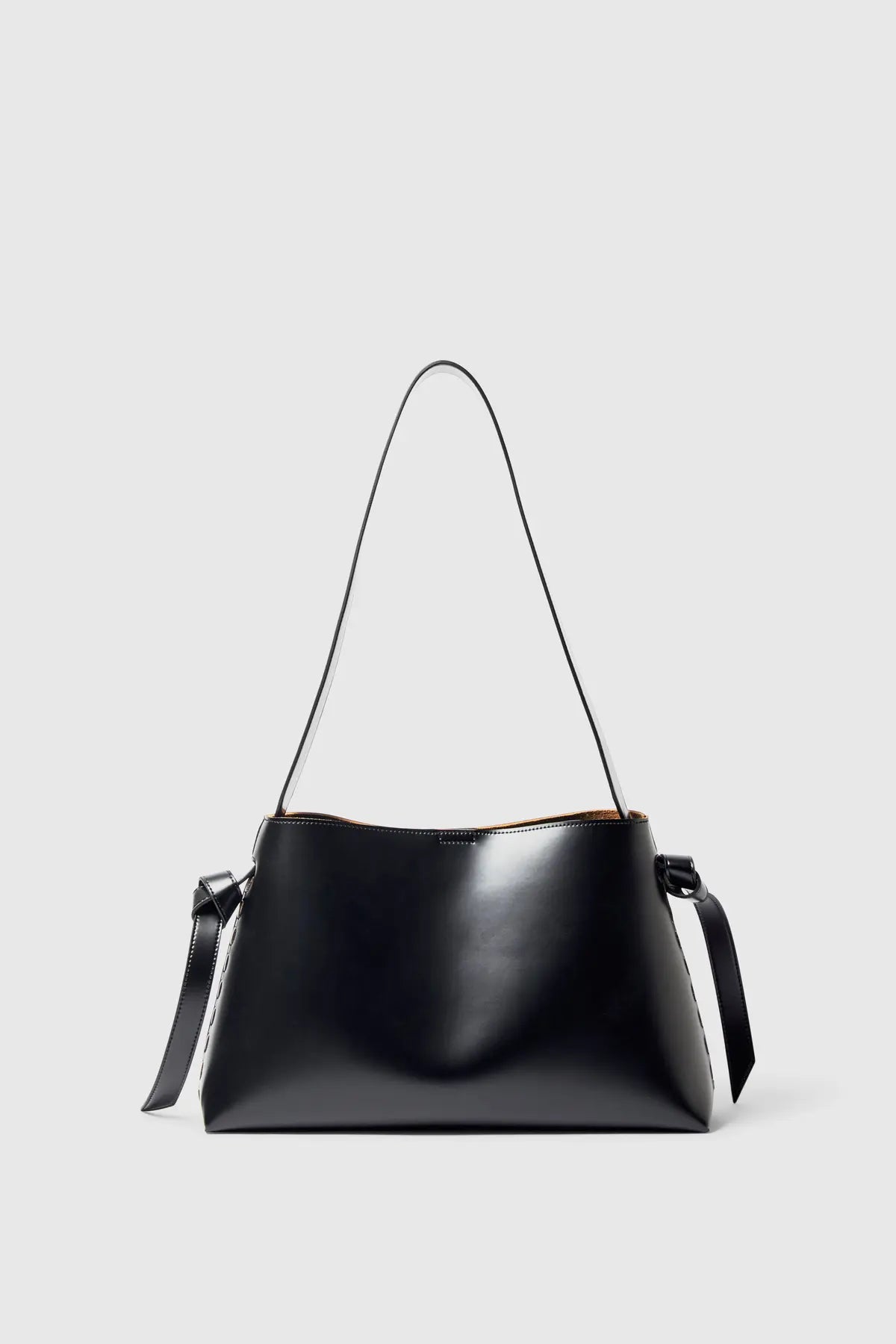 Stella Medium Leather Bag - Black