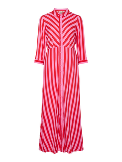 Yassavanna Long Shirt Dress - Cyclamen Bittersweet