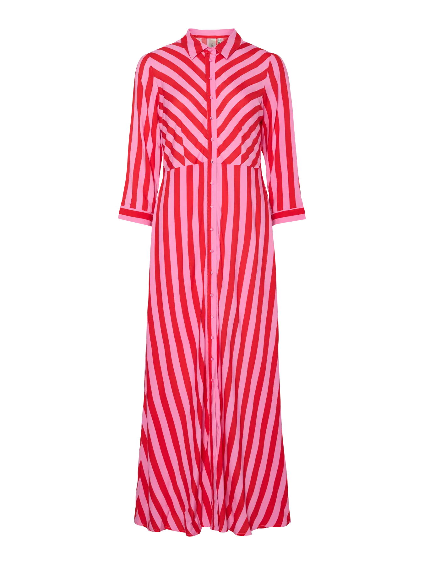 Yassavanna Long Shirt Dress - Cyclamen Bittersweet