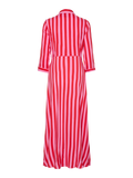 Yassavanna Long Shirt Dress - Cyclamen Bittersweet