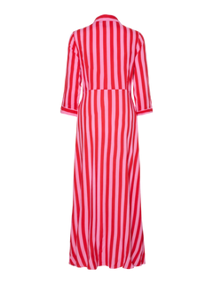 Yassavanna Long Shirt Dress - Cyclamen Bittersweet