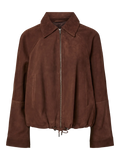 Yasnoel Suede Leather Bomber Jacket - Ex - Pinecone