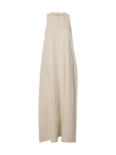 Luisa Relaxed Linen Blend Dress - Sandshell