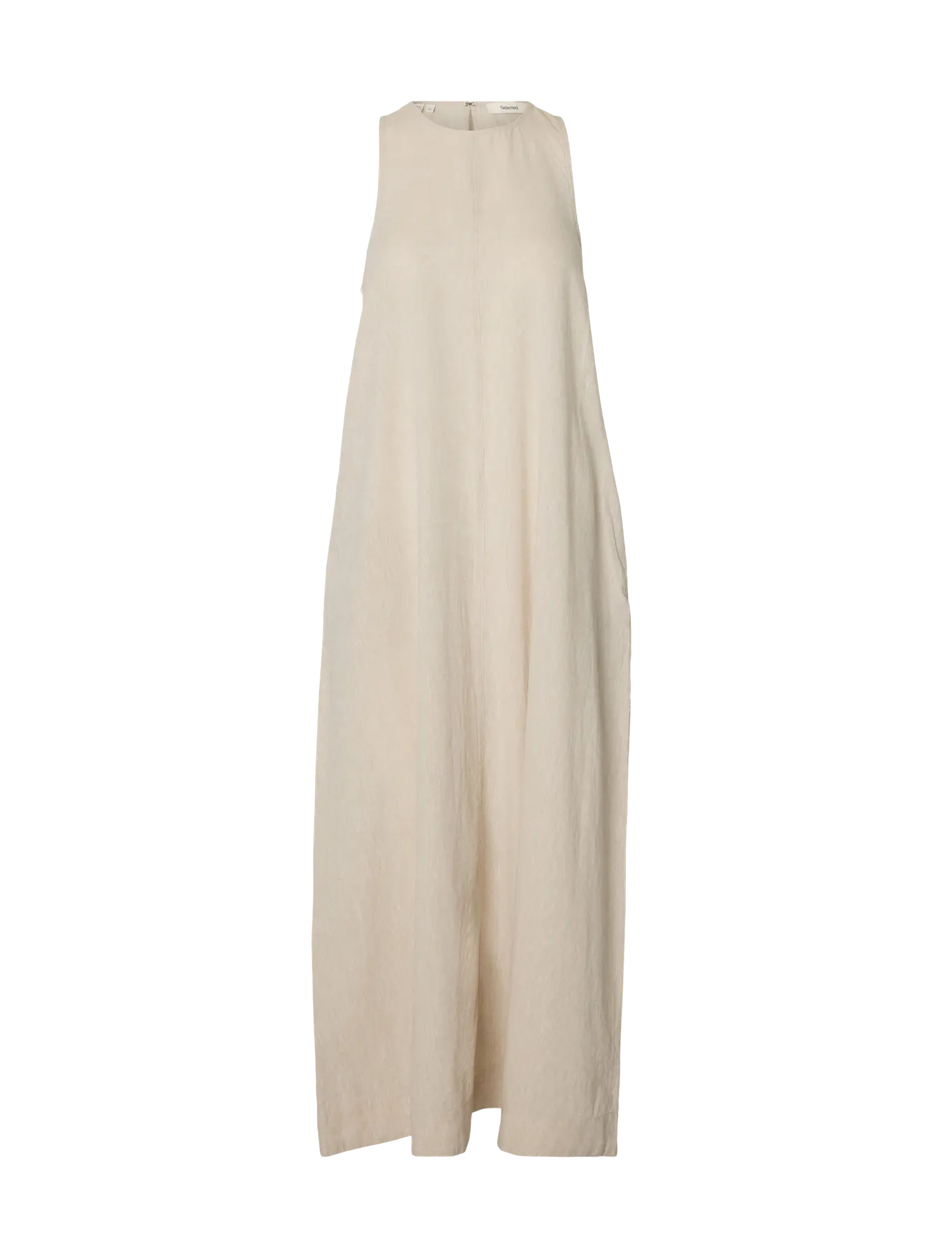 Luisa Relaxed Linen Blend Dress - Sandshell