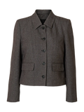 Fitted Camilla Short Blazer - Svart struktur