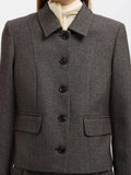 Fitted Camilla Short Blazer - Svart struktur