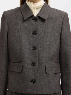 Fitted Camilla Short Blazer - Black Structure