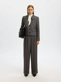 Fitted Camilla Short Blazer - Svart struktur
