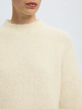 Gabriella Ls Knit New O-Neck - Birch