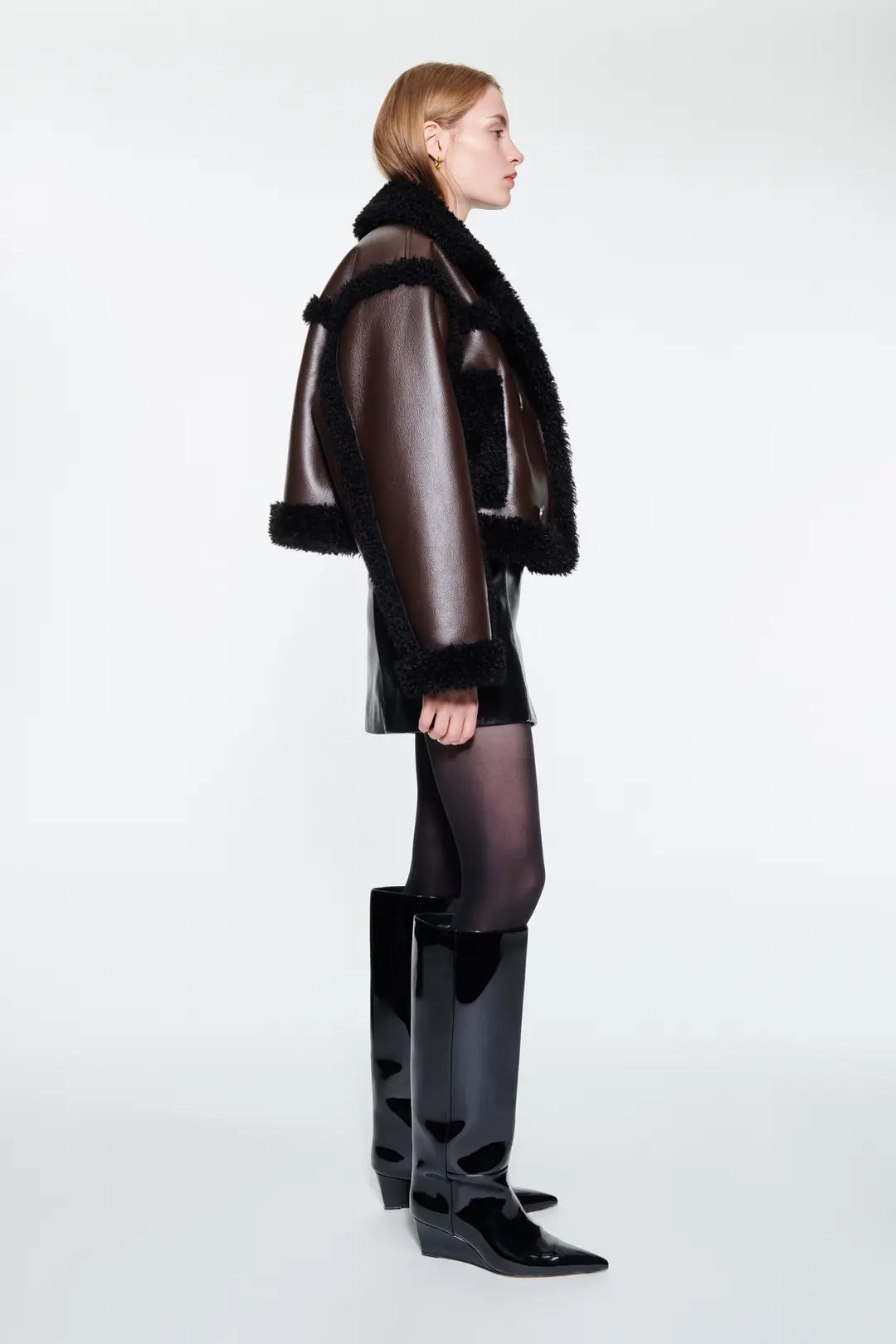 Kristy Jacket - Dark Brown/Black