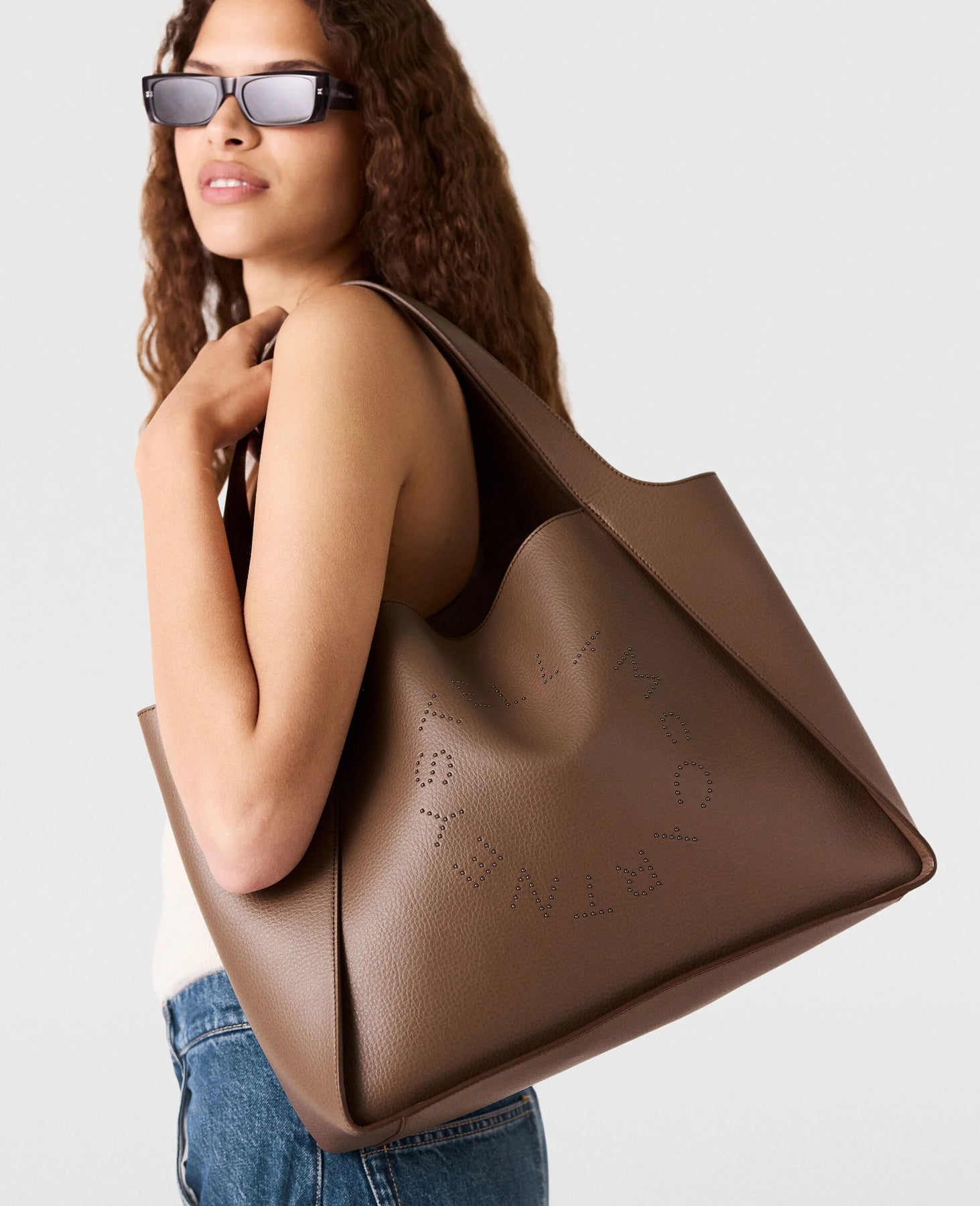 Logo Large Tote Bag - Ash