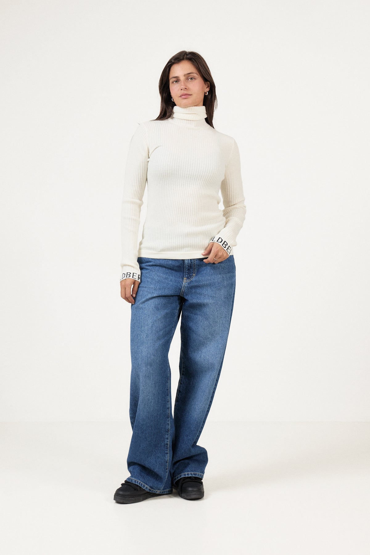 Mira Long Sleeve Knit Sweater - Cream