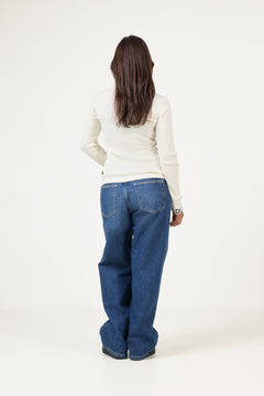 Mira Long Sleeve Knit Sweater - Cream