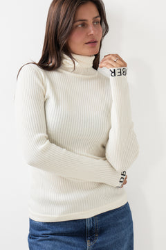 Mira Long Sleeve Knit Sweater - Cream