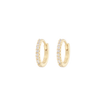 Small Hoops - White