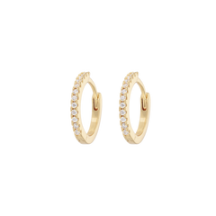 Medium Hoops - White