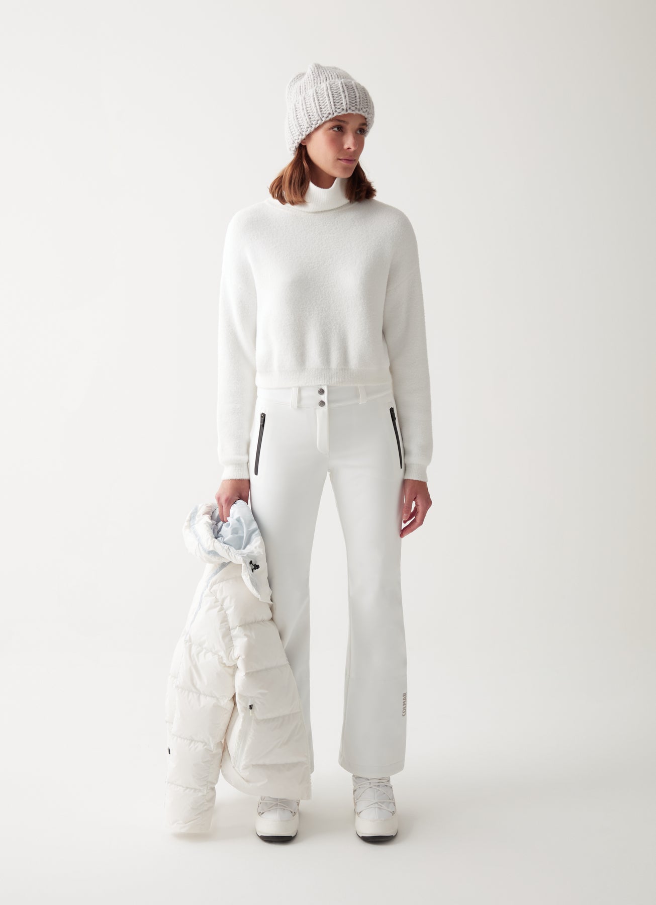 0283 Softshell Ski Pants - White