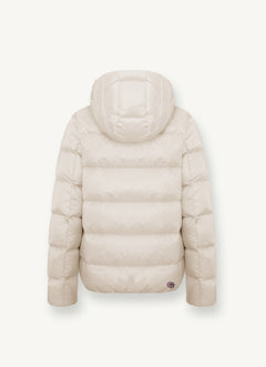 2216 Iridescent Down Jacket With Maxi Collar - Incense/Dark Steel