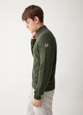 4472 Mens Half Zip Sweater - Bush
