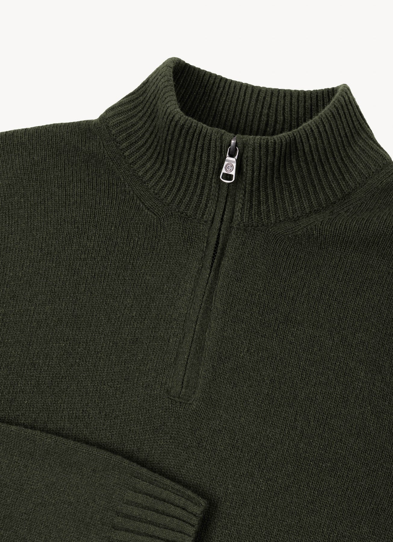 4472 Mens Half Zip Sweater - Bush