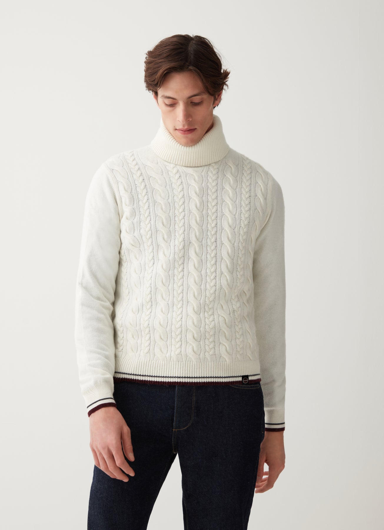 4488 Mens Sweater - White