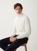 4488 Mens Sweater - White