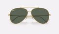 Aviator Reverse - Grön - Polished Gold