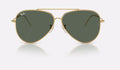 Aviator Reverse - Grön - Polished Gold