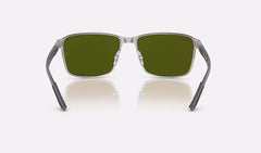 RB3721CH - Black On Silver - Green Mir Blue Polar