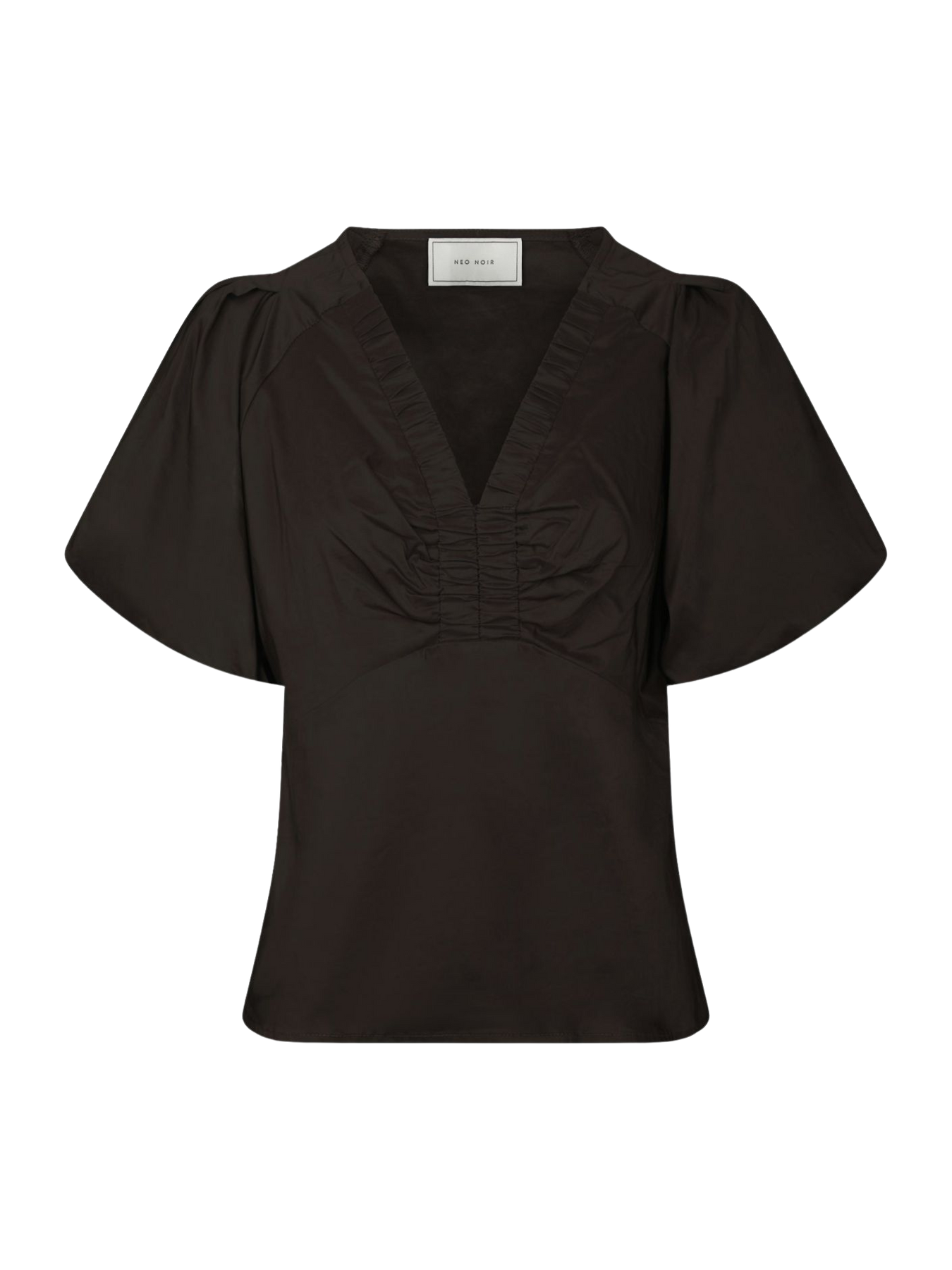 Irina Poplin Blouse - Chokladbrun