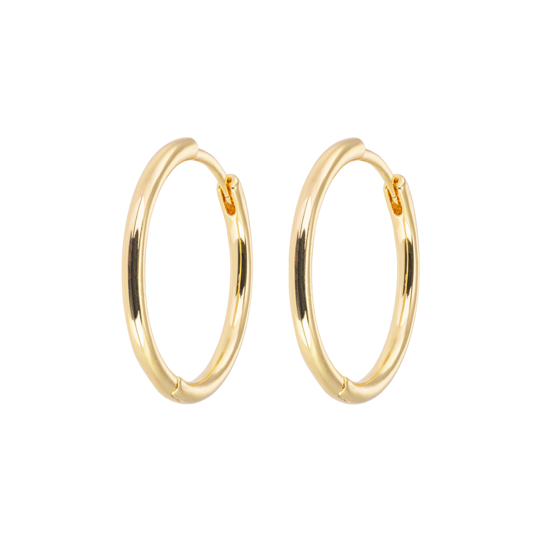 Large Hoops - Guld