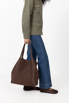 Suede Eden Bag - Hot Fudge Brown