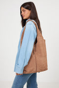 Suede Demi Bag - Brun