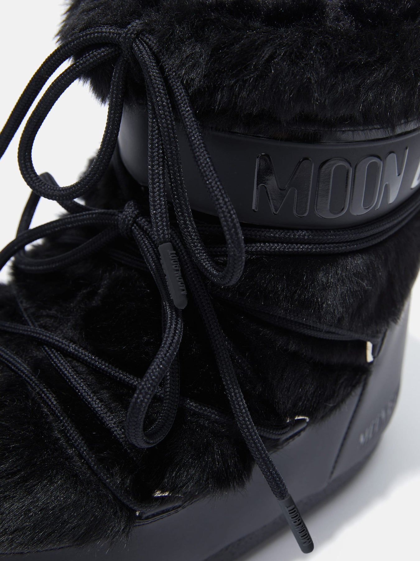 Icon Low Faux Fur - Svart