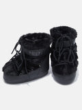 Icon Low Faux Fur - Svart