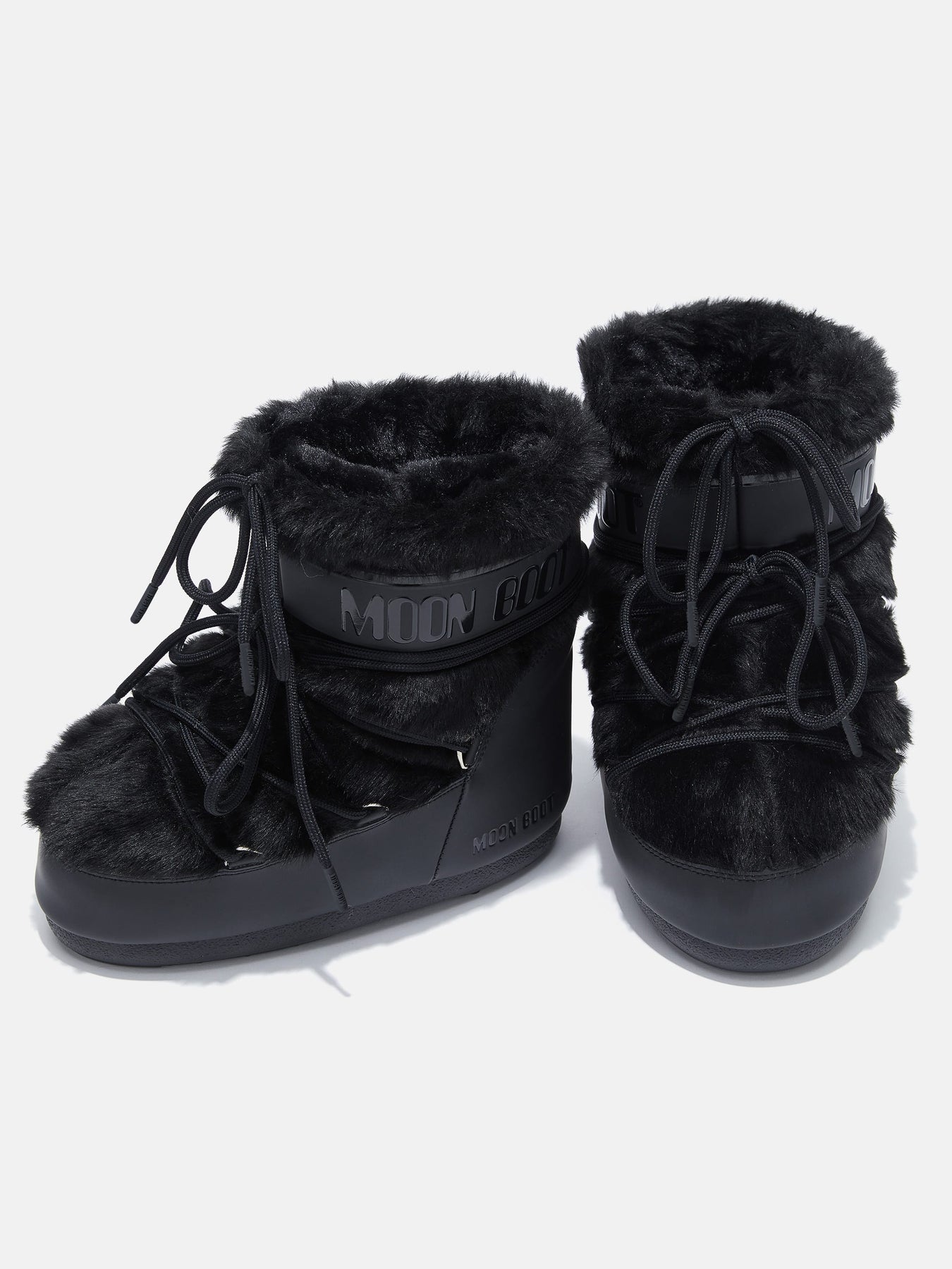 Icon Low Faux Fur - Svart