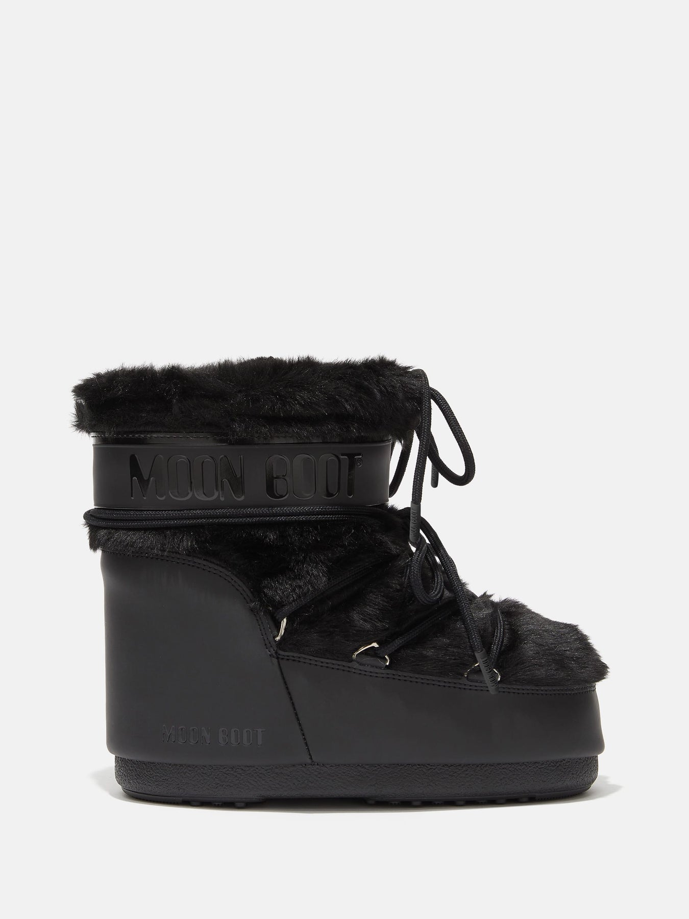 Icon Low Faux Fur - Svart