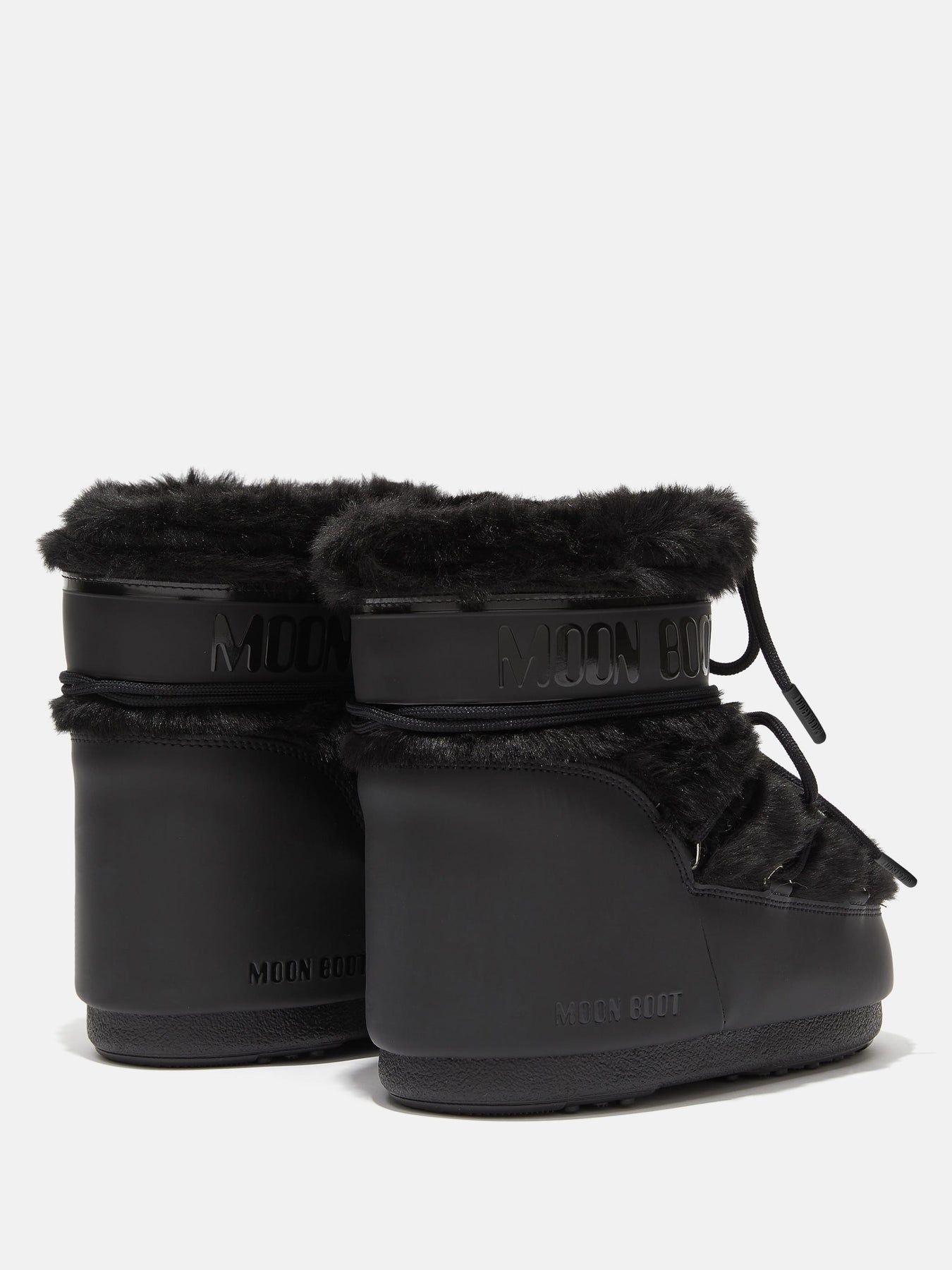 Icon Low Faux Fur - Svart