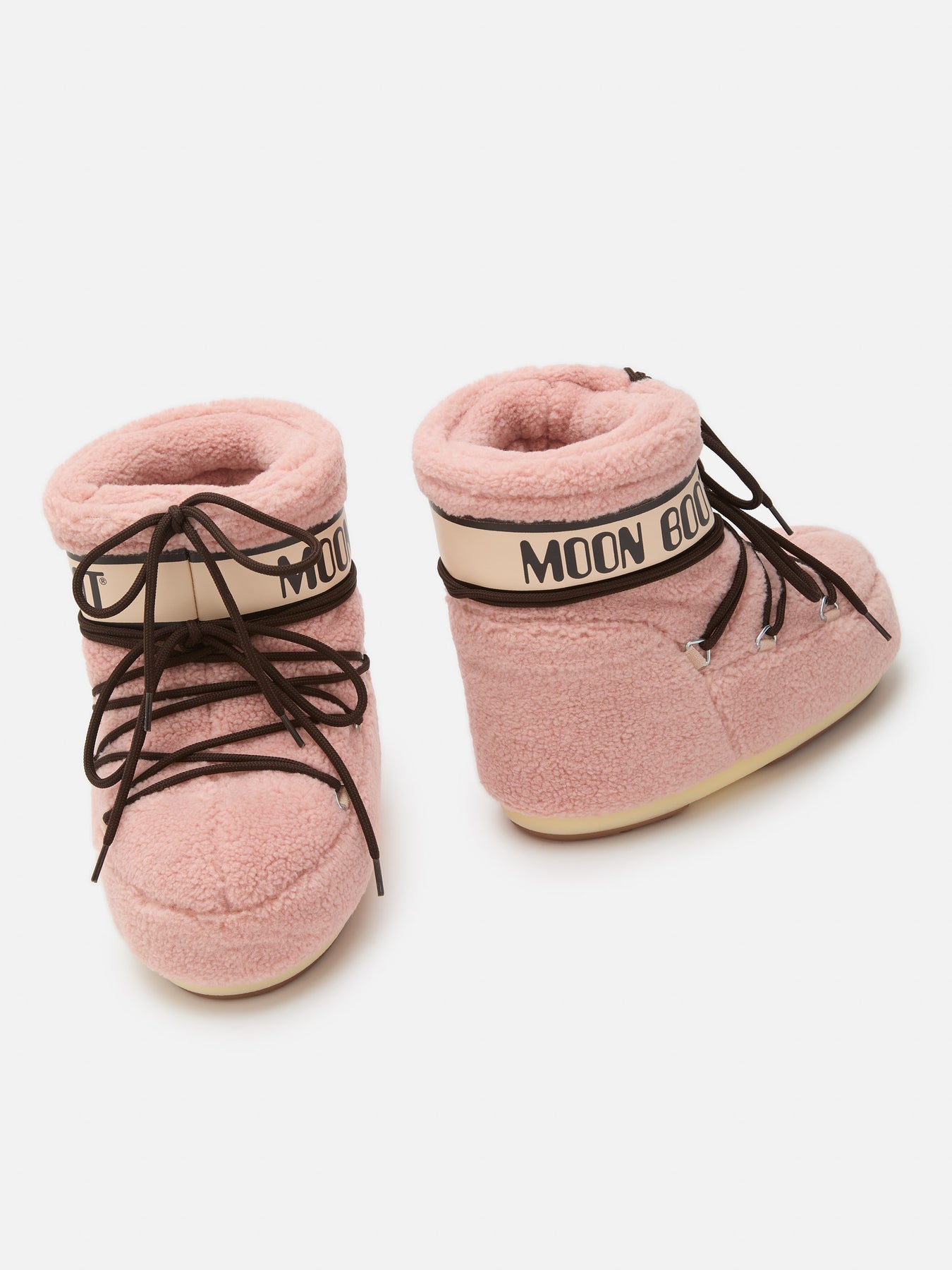 Moon Boot Icon Low Fleece - Rosa