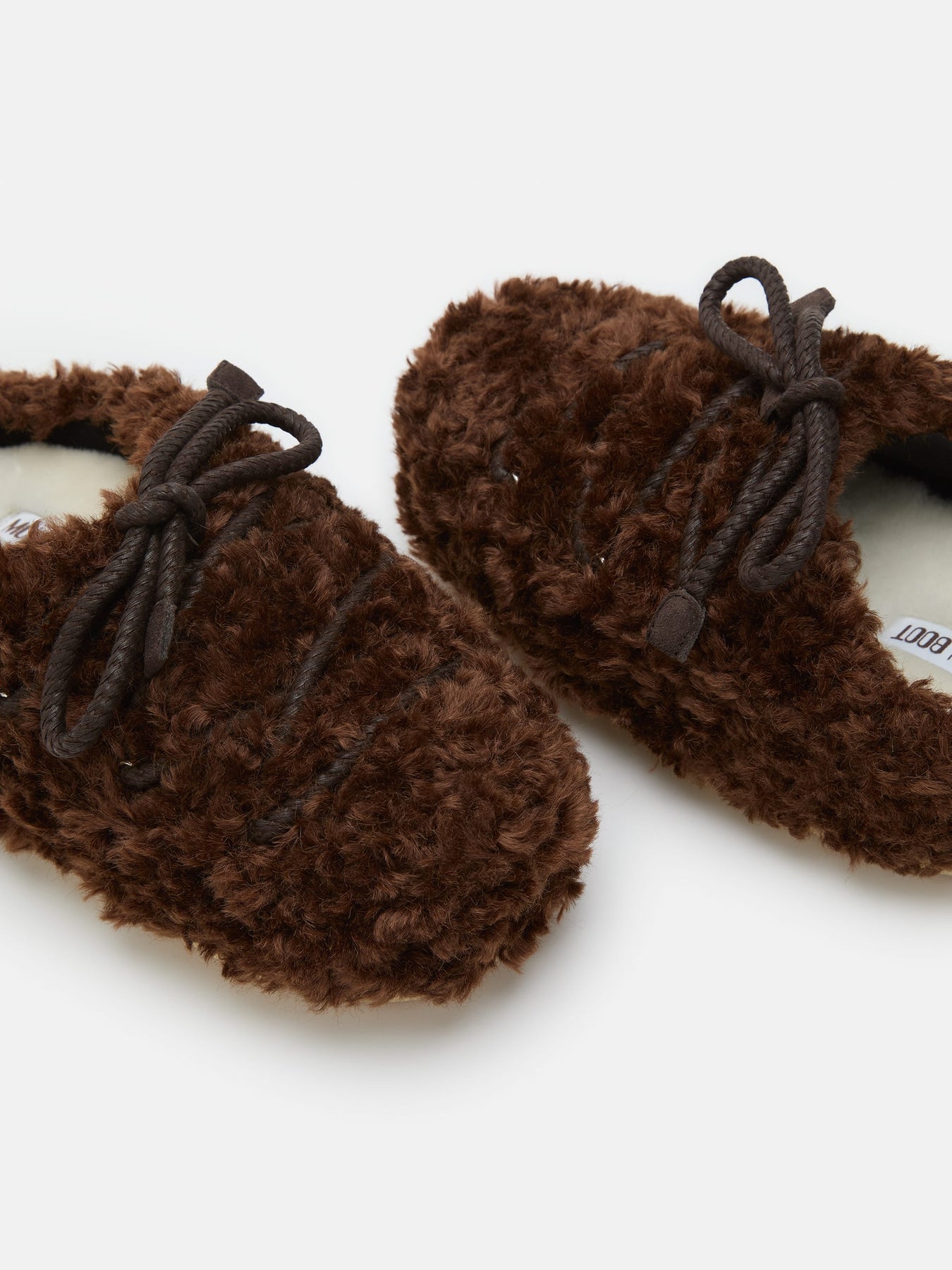 Moon Boot Evx Mule Curly - Mörkbrun